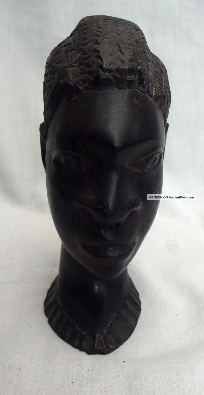 Antique C1920 ' S /30 ' S Deco African Hard Wood Ebony Hand Carved Bust Of Woman Other African Antiques photo