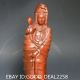 Chinese Boxwood Hand - Carved Statue - - - Kwan - Yin & Lotus Kwan-yin photo 1
