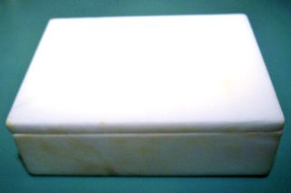Antique/ancient Ultra - Fine Alabaster Box,  4.  75 X 3.  5 