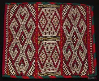 Old Fine Berber Pillow – Zemmour Tribe – Middle Atlas,  Morocco photo