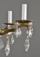 Spanish Brass & Crystal Chandelier C1950 Vintage Antique French Style Ornate Chandeliers, Fixtures, Sconces photo 2