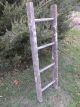 Vintage 4 Ft.  Wood Farm Painters Ladder 4 Rung Rustic Primitive Decor Pot Rack Primitives photo 1