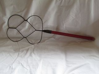 Vintage Red - Handled Wire Rug Beater photo