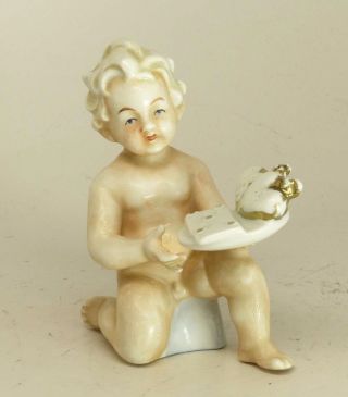 Boy Germany Porcelain Figurine Figure Statue photo