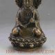 Chinese Brass Handwork Carved Kwan - Yin Statue W Qing Dynasty Mark Other Antique Chinese Statues photo 3