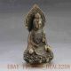 Chinese Brass Handwork Carved Kwan - Yin Statue W Qing Dynasty Mark Other Antique Chinese Statues photo 4