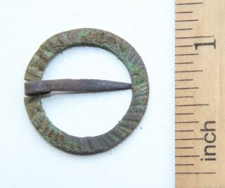 Ancient Old Ornament Bronze Fibula Brooch (now21) photo