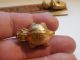 2 Gold Tairona Pendants Turtle Pre - Columbian Archaic Ancient Artifacts Mayan Nr The Americas photo 2