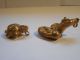 2 Gold Tairona Pendants Turtle Pre - Columbian Archaic Ancient Artifacts Mayan Nr The Americas photo 6