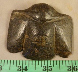 Early Pisgah Cherokee Indian Eagle Amulet Steatite Stone Asheville Estate Find photo