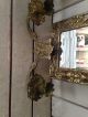 Exquisite Heavy Early 1900s Brass Wall Sconces Beveled Mirror Fish Top Mirrors photo 5