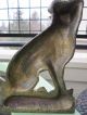 Xxrare Creations Co.  1930 Wirehaired Fox Terrier Dog 159 Art Statue Doorstop Metalware photo 3