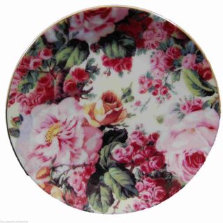 The Queen ' S Treasures English Rose Fine China Childrens Tea Party Cupcake Plates photo