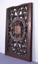Antique Religious Wood Screen Or Panel Gilded Image Of Jesus Relic (k) Carved Figures photo 1