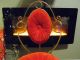 Vintage Vanity Stool Seat Bench Chair Button Tufted Red Velvet Cushions Regency Post-1950 photo 3