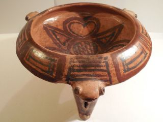 Huge Costa Rica Turtle Rattle Bowl Pre - Columbian Archaic Ancient Artifact Mayan photo