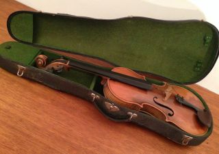 Old Vtg Violin Viola Fiddle Antonius Stradivarius Cremonensis Facibat Anno 1721 photo