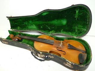 Vintage/antique Full Size 4/4 Scale Jacobus Stainer Model Copy Violin W/old Case photo
