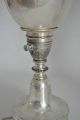 Antique Art Deco Hollywood Regency Silver Trophy Urn Table Desk Lamp Torch Light Art Deco photo 5