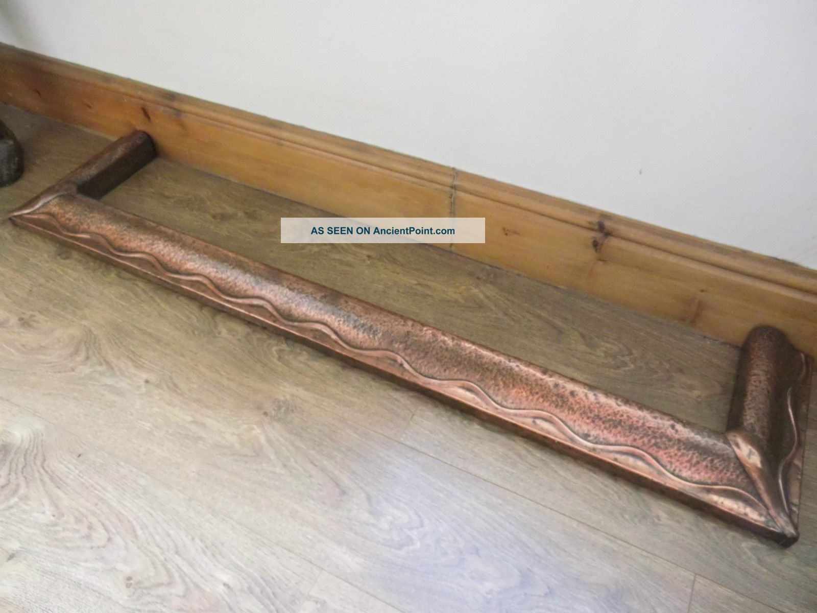 Stunning Art Nouveau Antique Copper Fire Fender Art Nouveau photo
