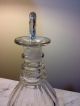 Antique Early Regency 19th C 3 Ring Crystal Decanter Fancy Stopper,  2 Available Decanters photo 2