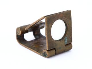 Antique Bausch & Lomb Pocket Folding Magnifier Magnifying Loop B&l Opt Co Vtg photo