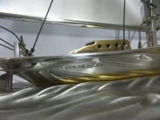 The Sailboat Of Silver980 Of Japan.  180g/ 6.  34oz.  Takehiko ' S Work. photo