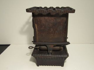 Antique 1893 Central Oil Gas Stove Co.  Daisy No.  9 Cast Iron Food Heater Warmer photo
