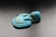 Egyptian Blue Glazed Faience Pharaoh Head Amulet Pendant Egyptian photo 2
