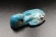 Egyptian Blue Glazed Faience Pharaoh Head Amulet Pendant Egyptian photo 3