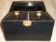 Estate Find Japanese ? Vintage Lacquer Wooden Tea Caddy Birds Divided Lids With Tea Caddies photo 5