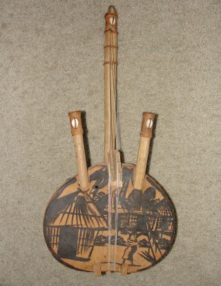 Kora Harp African Traditional Handmade Stringed Gourd Instrument Guitar Africa photo
