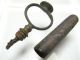 British 17th Century Oval Seal Ring With Iron Internal Screw Pipe Tamper.  (a817) British photo 1