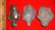 (3) Aterian Early Man Points (30k To 80k Bp) Prehistoric African Arrowheads Neolithic & Paleolithic photo 1