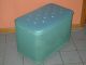 Vintage Mid Century Modern Pearl - Wick Teal Storage Hassock/bench/hamper/chest Post-1950 photo 1