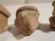 3 Nayarit Heads Shaft Tomb Pre - Columbian Archaic Ancient Artifacts Colima Mayan The Americas photo 1