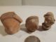 3 Nayarit Heads Shaft Tomb Pre - Columbian Archaic Ancient Artifacts Colima Mayan The Americas photo 4