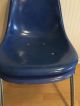 Herman Miller Charles Eames Fiberglass Side Shell Chairs 2 Ultra Marine Blue Mid-Century Modernism photo 1
