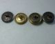 2 - 1887 & 2 - 1917 Chicago & Northwestern Railroad Uniform Coat Buttons 23mm Buttons photo 1