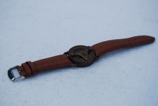 Stempunk Wrist Compass And Watch Sundial - Steampunk Time Piece photo