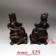 A Pair Exquisite Chinese Copper Handmade Archaize Ruyi Immortal Statues Other Antique Chinese Statues photo 3