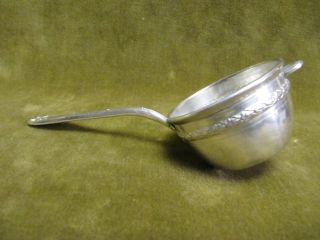 Early 20th C French Sterling Silver Tea Strainer Louis Xvi St photo