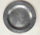 Rare 17th Century Pewter Plate Initials I H On Underside Metalware photo 3