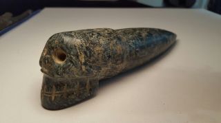 Rare Pre Columbian Aztec Skull Stone Dagger - End Of Year photo