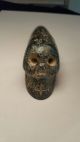 Rare Pre Columbian Aztec Skull Stone Dagger - End Of Year The Americas photo 3
