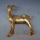 Chinese Brass Hand - Carved Deer Statue Other Antique Chinese Statues photo 5