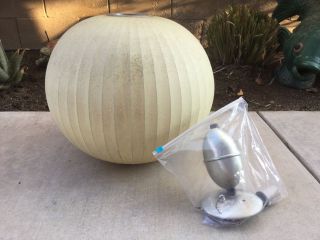 George Nelson Howard Miller Bubble Lamp Mid Century Modern Vtg Herman photo