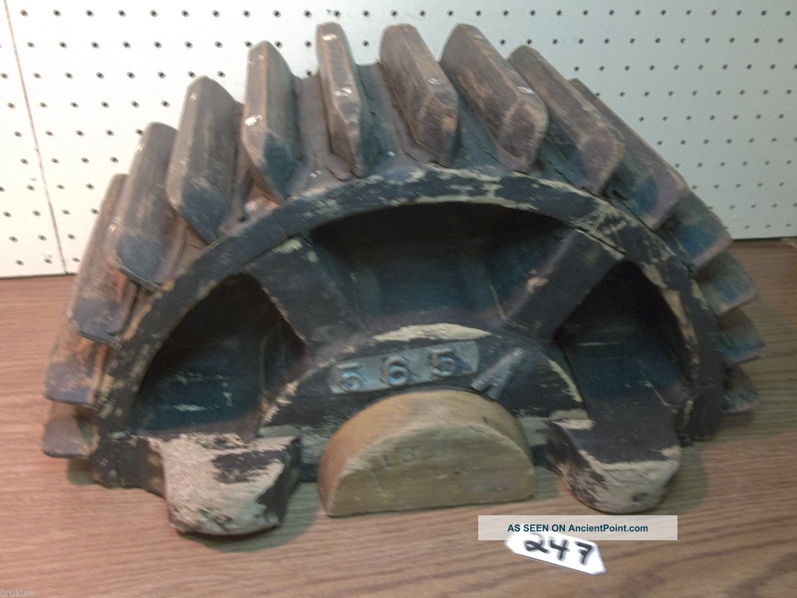 Unusual Interesting Wood Foundry Industrial Pattern 20 - 3/4 