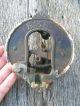Vintage Old Antique Ornate Bronze Door Bell With Floral Design Door Bells & Knockers photo 6