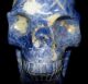 Omg Large Crystal Lapis? Stone Skull Other Antiquities photo 2